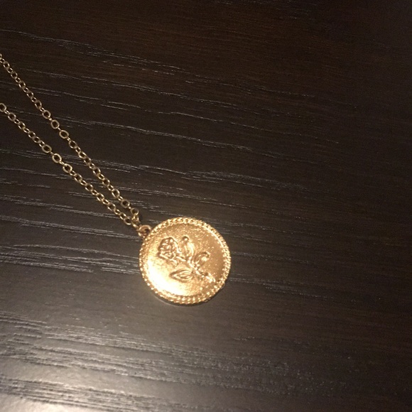 Boho round rose Necklace chain jewelry - Picture 4 of 6